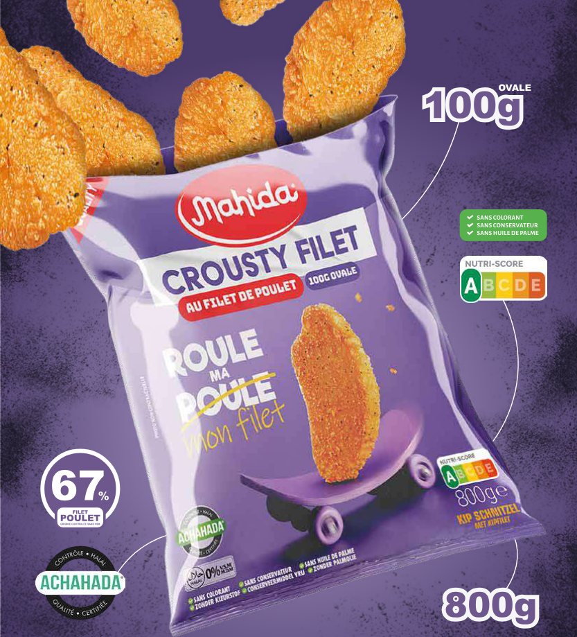 Crousty Filet ovale 100 g — 800 g